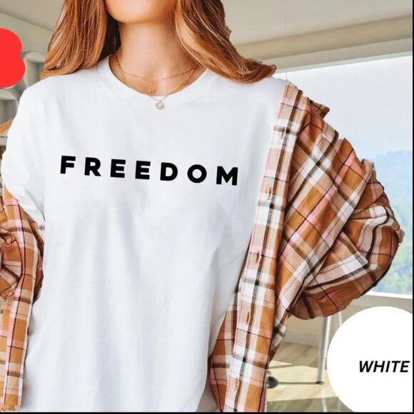 Gildan Tops - Freedom T-Shirt, Charlie Kirk Shirt